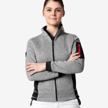 MARIEKE Strick-Fleece-Jacke Damen